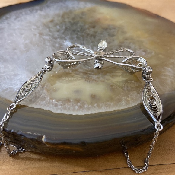 **Sold** Vintage by Espo Flex silver rhinestone dragonfly - Picture 6 of 16